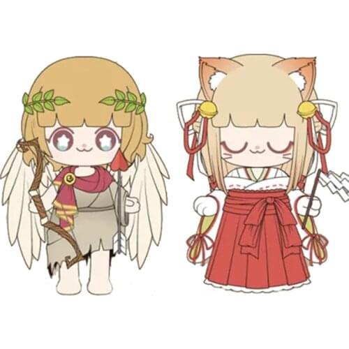 10 pcs/lot Kimmy Miki Werewolf Series Blind Box Heart Gift Trendy Kawaii Hand-Made Figure Decoration Model Toys for Girls Gift