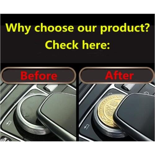 20pc New Car Styling 3D Metal Gold Silver Steering Wheel Medium Centre Control Remote Key Rear Boot Badge Emblem Auto Sticker