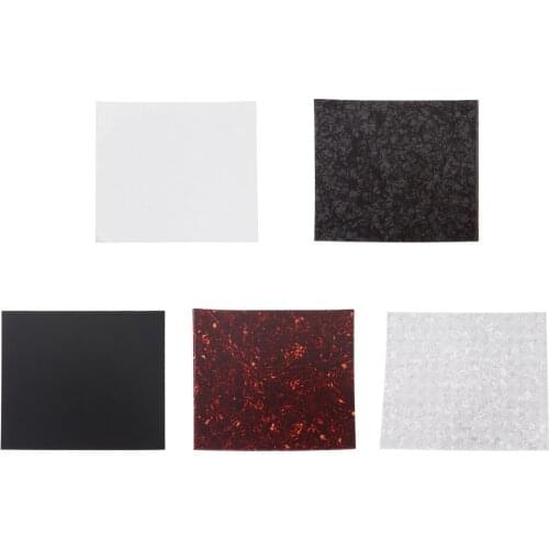 5 Color Guitar Material Self-adhesive Blank Plate Guitar Picks Guitar Back Plate Pickguard Material for DIY Music Instrument
