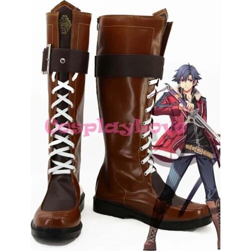 The Legend of Heroes Eiyuu Densetsu Sen no Kiseki Rean Schwarzer Cosplay Shoes Boots Hand Made Custom-made For Halloween