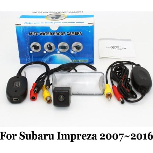 Rearview Camera For Subaru Impreza MK3 MK4 2007~2016 / RCA AUX Wire Or Wireless / HD Wide Lens Angle CCD Night Vision Camera