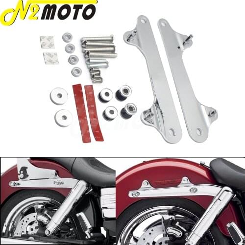 1 Set 52300065 Steel 4 Point Detachable Passenger Rack Sissy Bar Docking Hardware Kits for Harley Dyna Switchback FLD 2012-2021