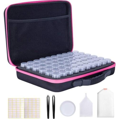 60/ 70 Grids Diamond Painting Storage Containers, Bead Storage Organizer, Diamond Painting Accessories with Shockproof Z