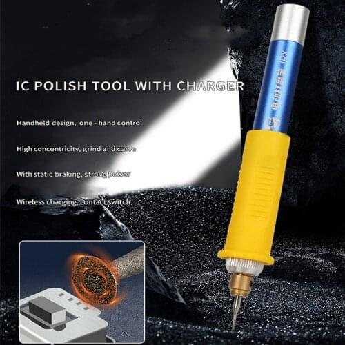 Mechanic IC Polish Tool Mini Electric Grinder Engraving Pen for Motherboard Mobile Phone Bracket NAND Flash CPU Removing Tool