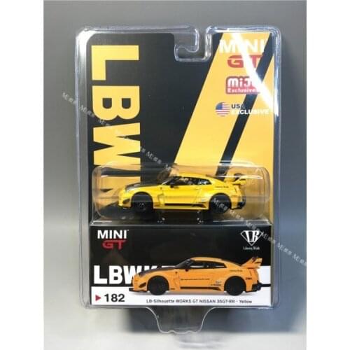 1:64 NISSAN 35 GT-RR 182 Alloy model car Metal toys for childen kids diecast gift