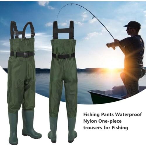 2021 Outdoor Fishing Camping Farming Breathable Overalls Male Wear Strap Jumpsuits Men Waterproof Wading Pants With Boots