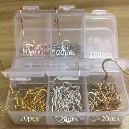6 Styles DIY Color-preserving 925 Sterling Silver Ear Hook Accessories With Box Handmade Jewelry Accessories Making Findings