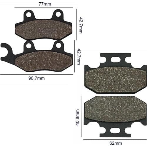 Motorcycle Front and Rear Brake Pads for YAMAHA WR125 WR 125 1988 WR200 WR 200 1992 Brake Disks Yamaha