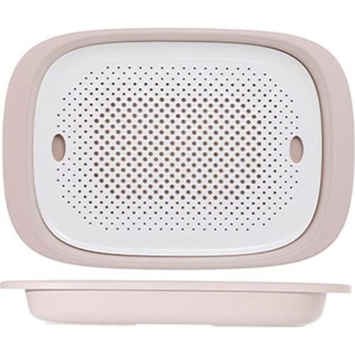 Plastic Colander 2 in 1 Fruit Vegetable Washing Basket Strainer Strainer Collapsible Drainer With Handle Kitchen Tools