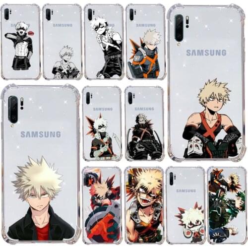 Anime My Hero Academia deku bakugou Boku no Phone Case Transparent For Samsung Galaxy A71 A21s S8 S9 S10 plus note 20 ultra