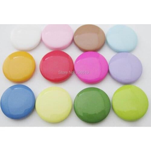 NBNKVV Multicolors dress buttons mixed 100pcs back hole sewing resin decoration button DIY garment accessories