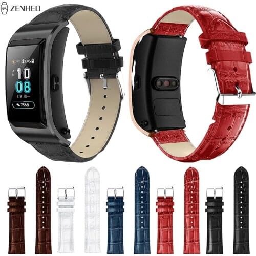 18mm Leather Watchband for Huawei B5 Watch Band Replacement Bracelet Strap for Huawei B5 Wristband