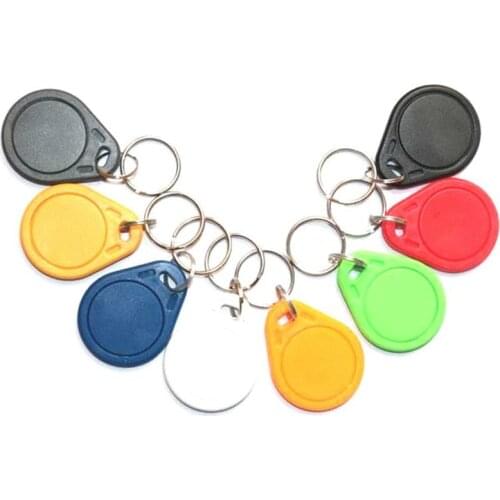 50pcs UID RFID 13.56mhz Duplicator Copy IC Tag Tags Card Key Fob Token Ring Proximity Chip Block 0 Sector Writable