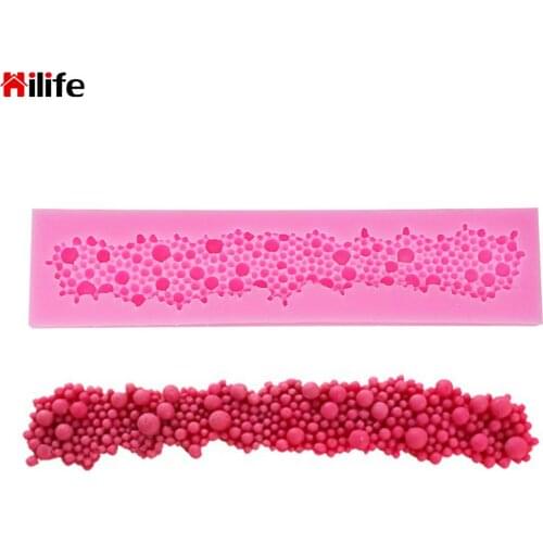 Flower Border Silicone Cake Mold DIY Cake Decorating Tools Baking Tool Chocolate Gum Paste Mold Fondant Mould Bakeware