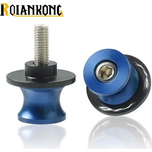 CNC Swingarm Sliders For YAMAHA YZF R6 R6S FZ6 FZ6R 2006 2007 2008 2009 2010 2011 M6 Swingarm Sliders Spools stand screws