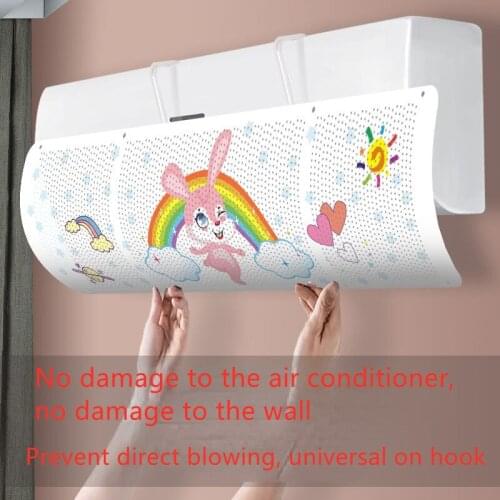 Air Conditioner Windshield Universal Wall-mounted Anti-blow-out Windshield Baffle Conditioner Air Conditioner Cleaning Cover