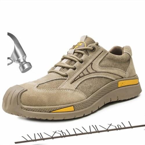 Cowhide Non-slip Insulation Construction Work Safety Shoes Men Women Electrician Welding Protective Boots Indestructible Shoes