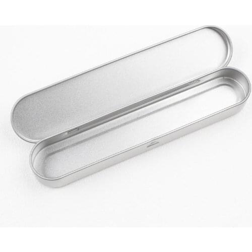 200pcs/lot 17.6*3.7*1.8cm Tin Box Empty Silver Metal Storage Box Case Organizer For Money Coin Candy Keys Pen Gift Box SN1046