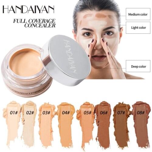1PC HANDAIYAN Concealer Cream Full Coverage Foundation Moisturizer Blemish Lasting Oil Control Face Repair Contour Makeup TSLM1
