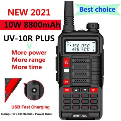 2021 10w baofeng uv 10r UV10R x ham radio communicator 30 km hf transceiver dual band radio Station talki walkie 50km intercom