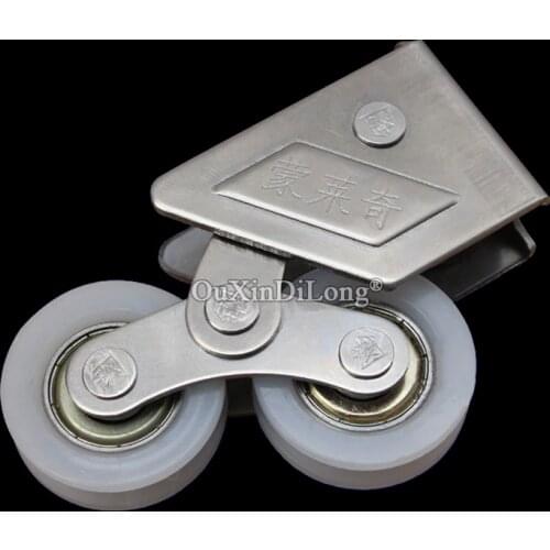 Brand New 4PCS Stainless Steel 2008 Type Aluminum Alloy Sliding Door and Window Rollers Ball Bearing Nylon Smoothly Mute Wheels