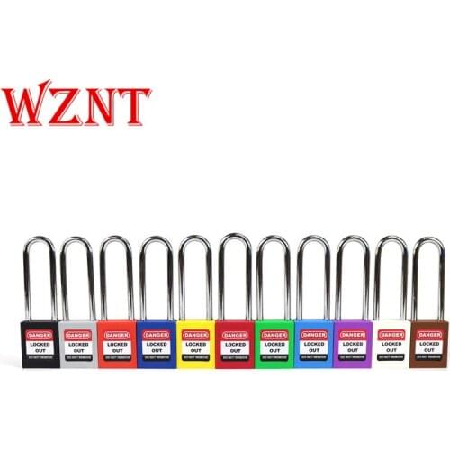 5pcs free shipping 76mm Osha standard steel shackle safety lockout padlock