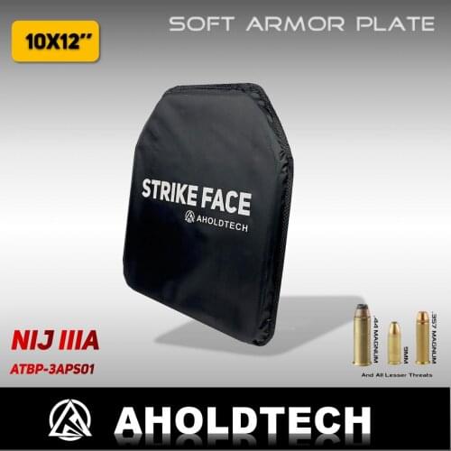 Aholdtech 1pcs/set Genuine ISO NIJ IIIA 3A Lightweight Soft Armor Panel Bulletproof Ballistic Plate For Army Combat Police 10x12