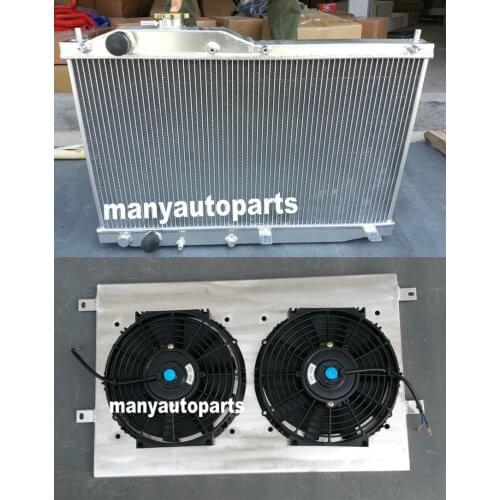 Aluminum Radiator+Shroud+fan for Honda S2000 01 02 03 04 05 06 07 08 09 2000-2009 MT