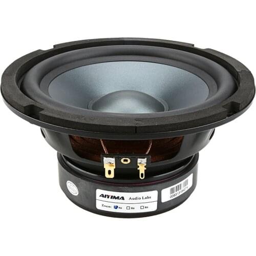 AIYIMA 1Pc 6.5Inch Mid Woofer Speaker Driver HIFI Fever Bass Loudspeaker 4 8 Ohm 50W Bookshelf Sound Music DIY Speakers Column