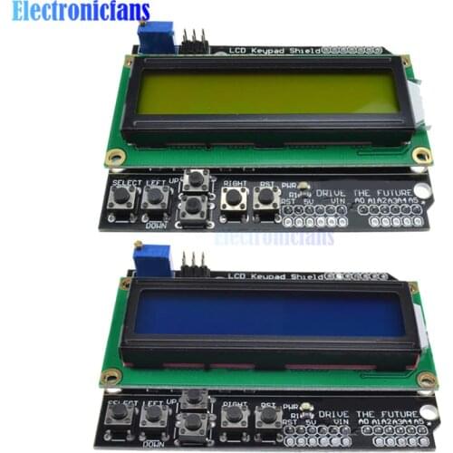 Keypad Shield LCD1602 For Arduino 1602 LCD Display ATMEGA328 ATMEGA2560 For Raspberry Pi UNO Blue Screen Blacklight Module