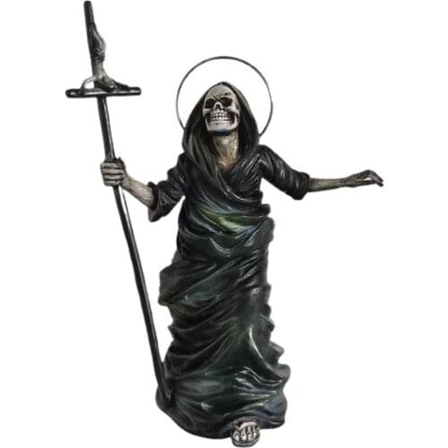 Halloween Demon Figurine Decor Resin Craft Anime Collectible Model Toy Home Office Decor Accessories Ornaments Party Supplies