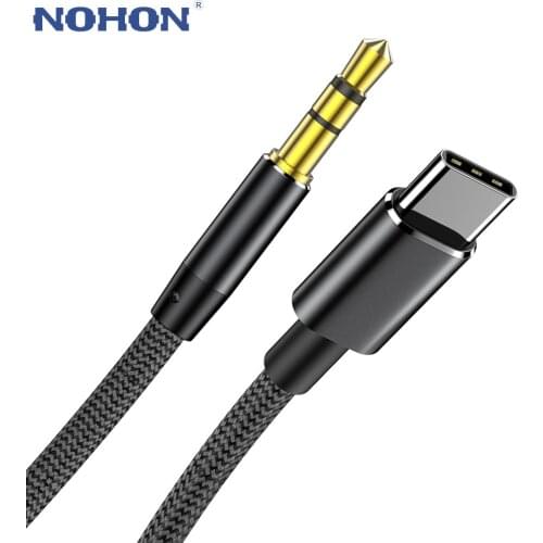 AUX Cable For Samsung S20 A51 Huawei Xiaomi mi Redmi Note 10 Oneplus USB Type C to 3.5mm Jack Converter Car Audio Cord Line Wire