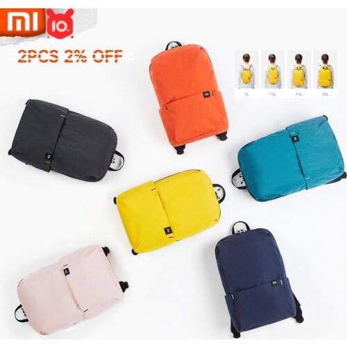 Xiaomi Small Backpack Bag Urban Leisure Simple Design Multiple Capacity Options Water Repellent For Colorful Youth Vitality Trip