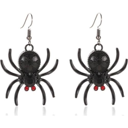 Korea Fashion Personality Spider Earrings Nightclub Exaggerated Animal Earrings Female Gothic Earrings Halloween Gift