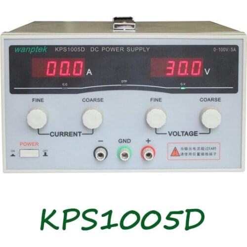 KPS1005D High Precision High Power Adjustable LED Dual Display Switching DC Power Supply 220V EU 100V/5A