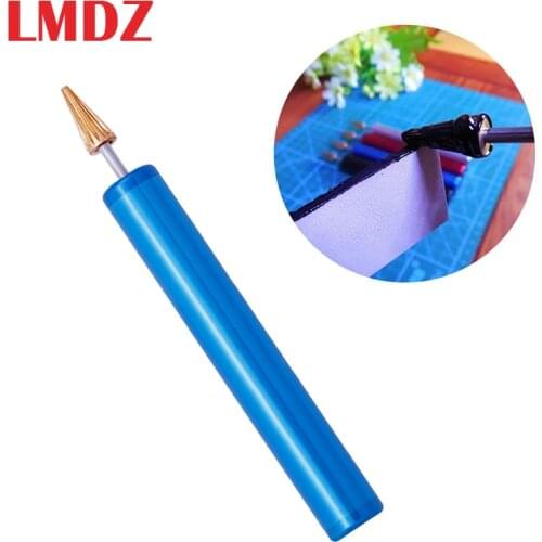LMDZ Brass Head Leather Edge Oil Pen Oil Painting Pen Leather Edge Pens Applicator Edge Paint Roller Pen Top Edge Dye Tool