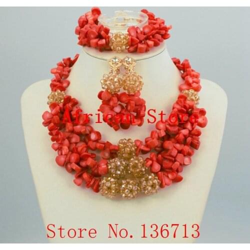 Fashion Costume Bridal Imitation Pearl Nigerian Wedding African Beads Jewelry Set Crystal Indian Necklace and Earring setHD347-3
