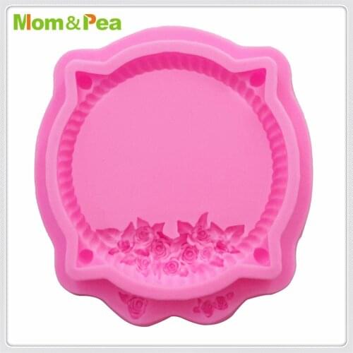 Mom&Pea MPA1836 Mirror Shaped Silicone Mold Cake Decoration Fondant Cake 3D Mold Food Grade