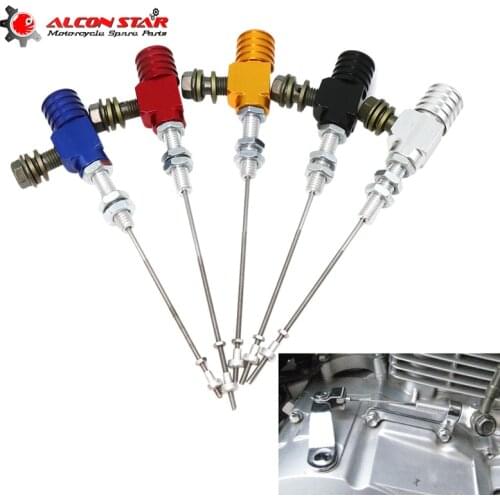 Alconstar- 5 Color M10x1.2mm Motorcycle Hydraulic Brake Clutch Master Cylinder Rod System Efficient Transfer Pump for Honda KTM