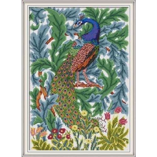 Beautiful peacock cross stitch kit Square Round Drill stitching embroidery DIY handmade needlework
