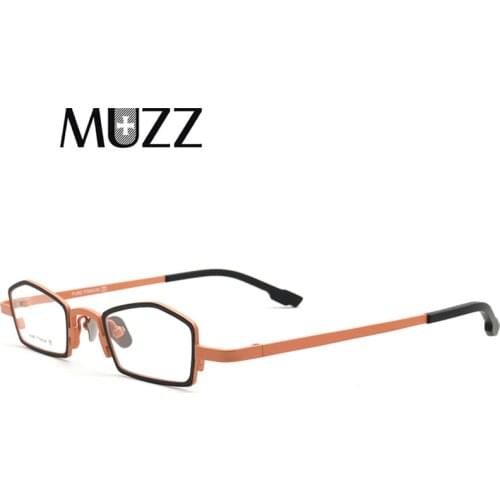 Pure Titanium Men Glasses Frames Square Myopia Optical Prescription Eyeglasses Frames Hyperopia Small Size High-Quality Eyewear