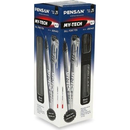 Original PENSAN BALL MY-TECH 0.7 BLACK 25 Lİ 2240