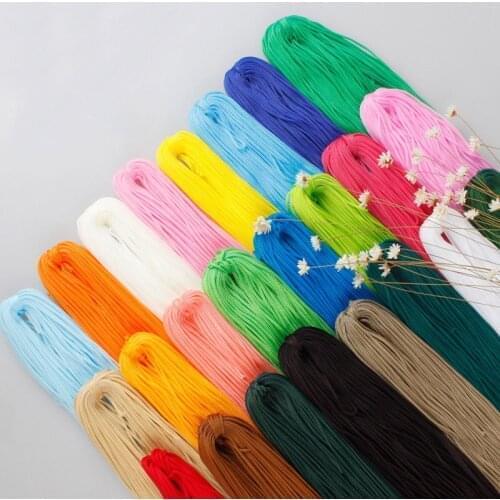 Hollow Line Handwork Crochet Decorations Bags Sweater Yarn for Knitting Nylon Thread Hand Knit Colorful Handmade DIY Accessories
