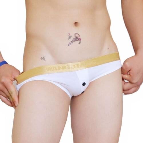 WJ mens underwear briefs waist male youth summer sweat absorbent breathable cotton WJ 4011 SJ