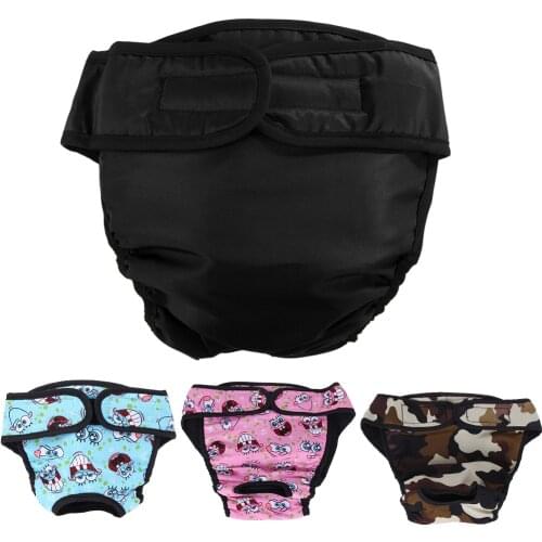 XS-XXL Small Large Dog Physiological Pants Diaper Sanitary Washable Female Dog Underwear Shorts Panties Pets Puppy Dogs Supplies