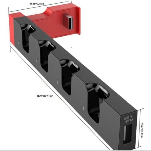 1pc Game Controller Charger Charging Dock Stand Station Holder for Nintend for Switch Game Console with Indicator