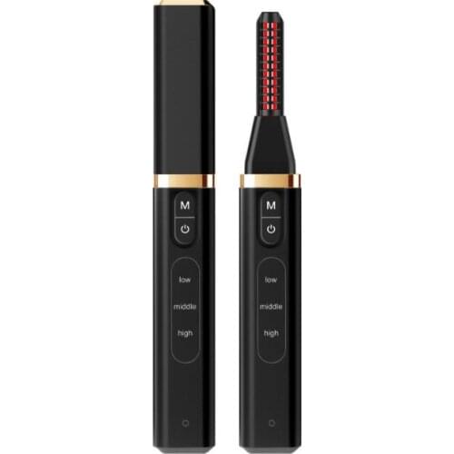 12Set/Lot Eyelash Curler Portable Heating Electric Eyelashes Curl USB Charging Lasting Curling Hot Eye Clip Permanent HA2358