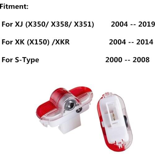 2 X LED Car Door Light Logo projector Laser Lamp For Jaguar XJ 2004-2019 XK (X150) /XKR S-Type Car Decorative Light accessories