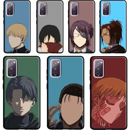 Attack on Titan Eren Armin Mikasa For Samsung Galaxy Note 20 Ultra Note 10 Plus S20 FE S8 S9 S10 Plus S21 Ultra Case Cover
