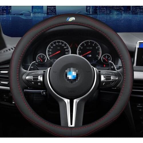 Car Steering Wheel Cover Set for BMW 1 2 3 4 5 6 7 Series F10 F20 F21 F22 F23 F45 F46 F30 F31 Breathable Car Styling Accessories